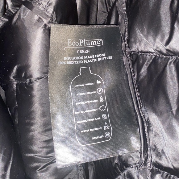 BERNARDO Chevron Quilted Maxi Coat Size L - Picture 8 of 8